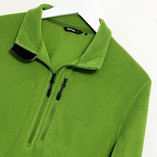 Rohan Technical Grid Fleece Half Zip Green Mens Medium Lightweight Layer