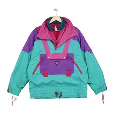 Vintage Degre 7 Ski Jacket Mens Size M Multicoloured 1/4 Zip Pullover