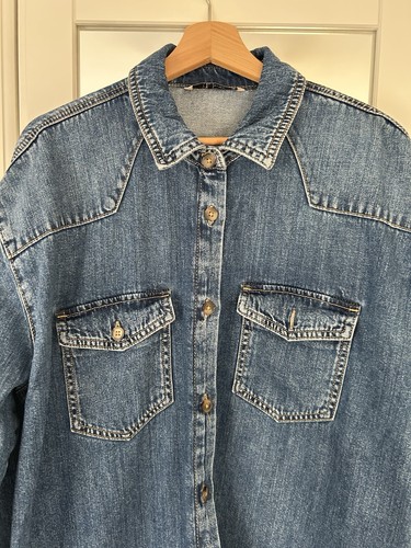 Denim shacket size blue - shacket,