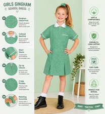 Girls School Dress Gingham