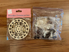 Two dreamcatcher kits craft DIY wooden metal