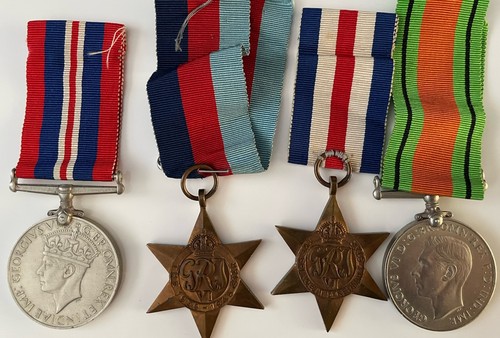 Group four wwii medals all - four,