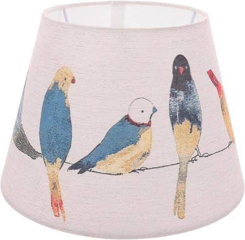 Bird fabric lampshade beige - bird,