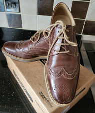 Anatomic Mens Tucano Brogue Style Coffee Coloured Leather Shoes Size UK 7 EU41