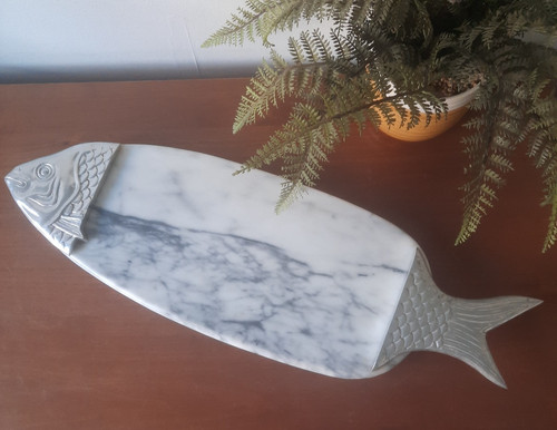 Salmon fish serving - serving, platter