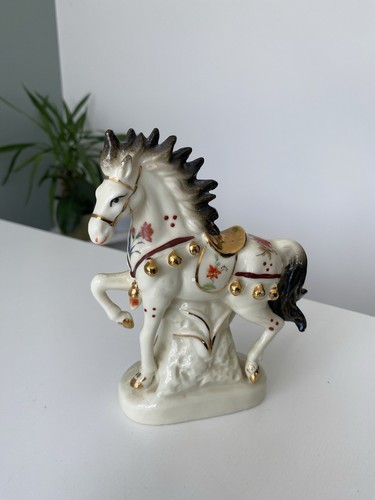 Vintage porcelain horse - vintage,
