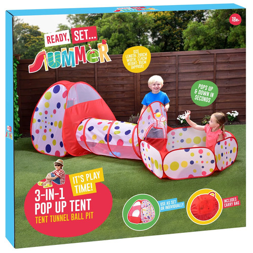 Pop tent tunnel ball - tunnel, pit