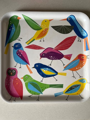 Vintage bird tray - tray, retro