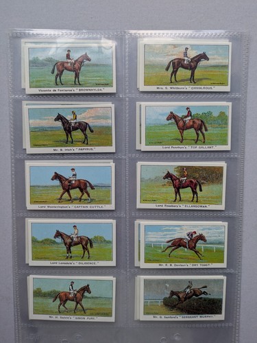 Cigarette cards carreras turf - carreras,