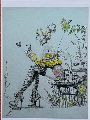 Fashion woman laminated - woman, art