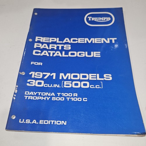 Triumph 1971 parts - parts, catalogue