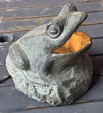 Vintage Heavy Cast Frog Toad