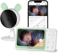 BOIFUN 4.3” Video Baby Monitor Camera, App Control Motion&Crying Detection, Gift