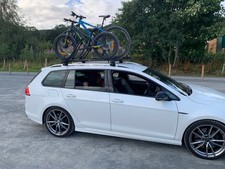 thule roof rack bike carrier for VW golf and Audi A4 - 3 bike carriers