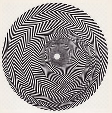 Blaze 1 Bridget Riley print in