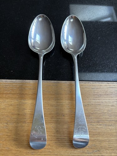 Pair 1802 georgian sterling - pair,