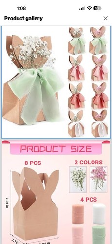 Easter bunny ear - paper, gift