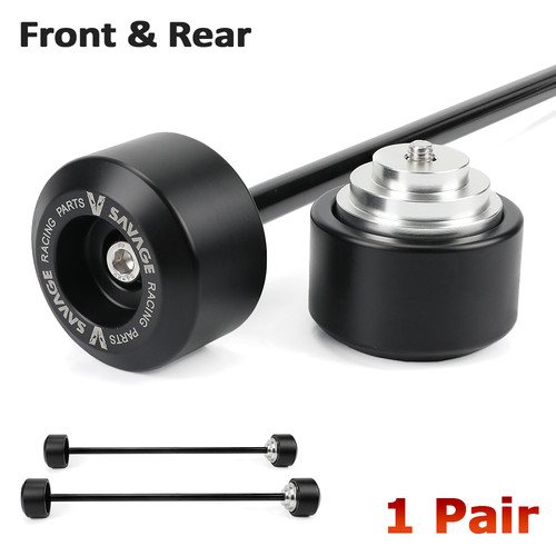 Wheel fork axle sliders - axle, anti