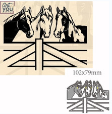 3pcs horse metal cutting die - cutting,