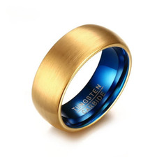 8MM Tungsten Carbide Gold