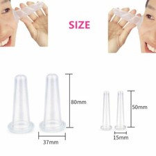 Silicone Cupping Vacuum 4pcs/set  Suction Lifting Facial Face Eyes Massage Cup