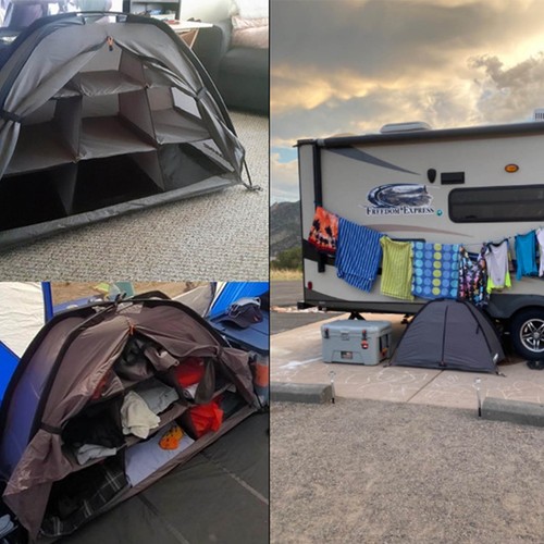 Gray shelf foldable - 9-shelf, camping