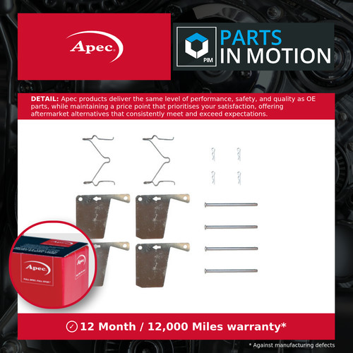 Brake pad fitting - pad, kit