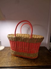 Vintage Pink Basket With Perspex Buttom Bag 1960s?