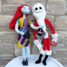 DISNEY STORE NIGHTMARE CHRISTMAS JACK SALLY TIM BURTON WIRE POSEABLE DOLLS TOYS