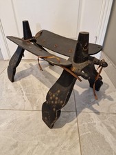 Camel Saddle Stool Vintage antique Morrocon wooden 