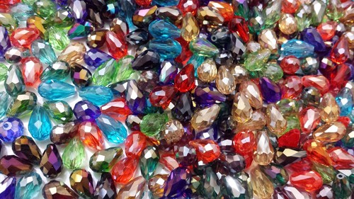 Teardrop briolette faceted - briolette,