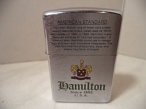 Zippo lighter hamilton watch - hamilton,