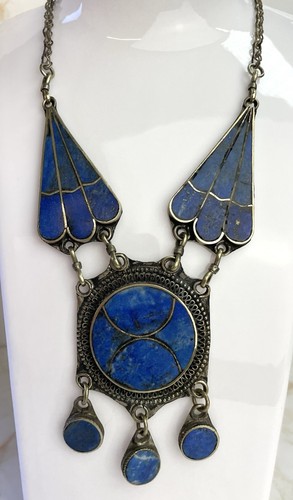 Vintage lapis lazuli statement - vintage,