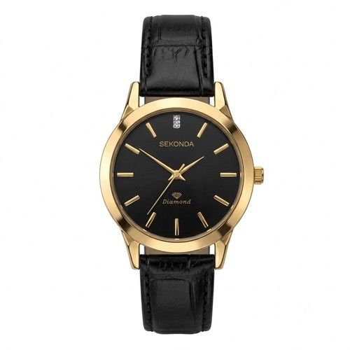 Sekonda men gold quartz - sekonda, men's