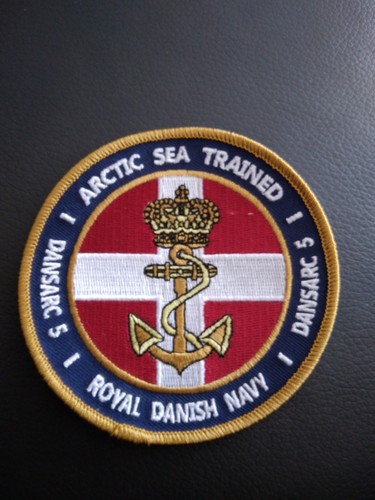 Royal danish navy patch 100mm - royal,