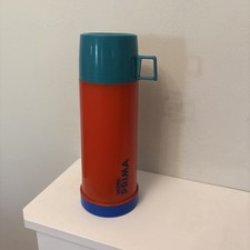 Vintage Thermos Flask PRIMA 450 Ml Size  Retro Green Red blue Camping Travel