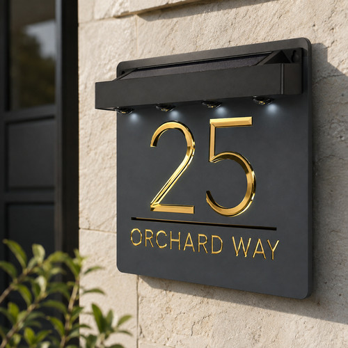House number plaques - house,