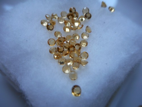 2mm citrine gemstone - citrine,