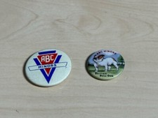 2 x Vintage (1960s) ABC Minors Badges inc Rare British Bull Dog