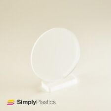 Perspex® Laser Cut Frosted Clear Acrylic Plastic Disc Circle