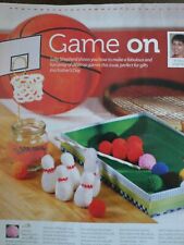 Desktop Pool Table/Skittles/Basketball Toys Crochet Pattern