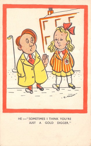 Old mixed comic postcards - mixed,
