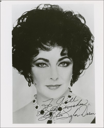 Elizabeth taylor signed - taylor,