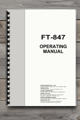 Yaesu 847 operating manual - ft-847,