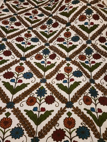 Beautifully embroidered crewel - embroidered,