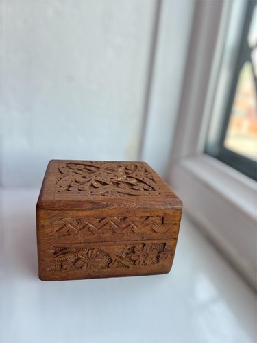Vintage indian hand carved - hand,