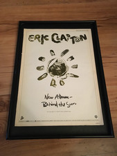 ERIC CLAPTON-BEHIND THE SUN-1985 original A3 framed poster size advert