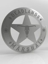 Deadlands Marshal’s Badge in