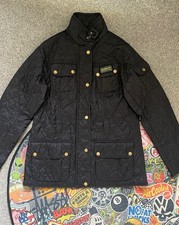 Womens black barbour coat