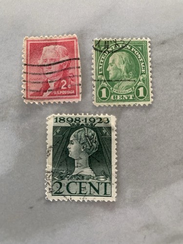 Lot old vintage stamps - lot,